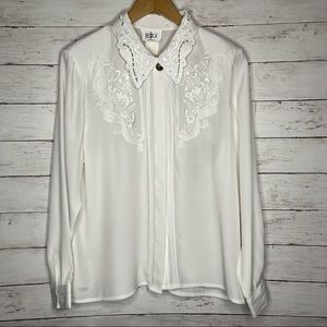 Vintage embroidered western boho blouse